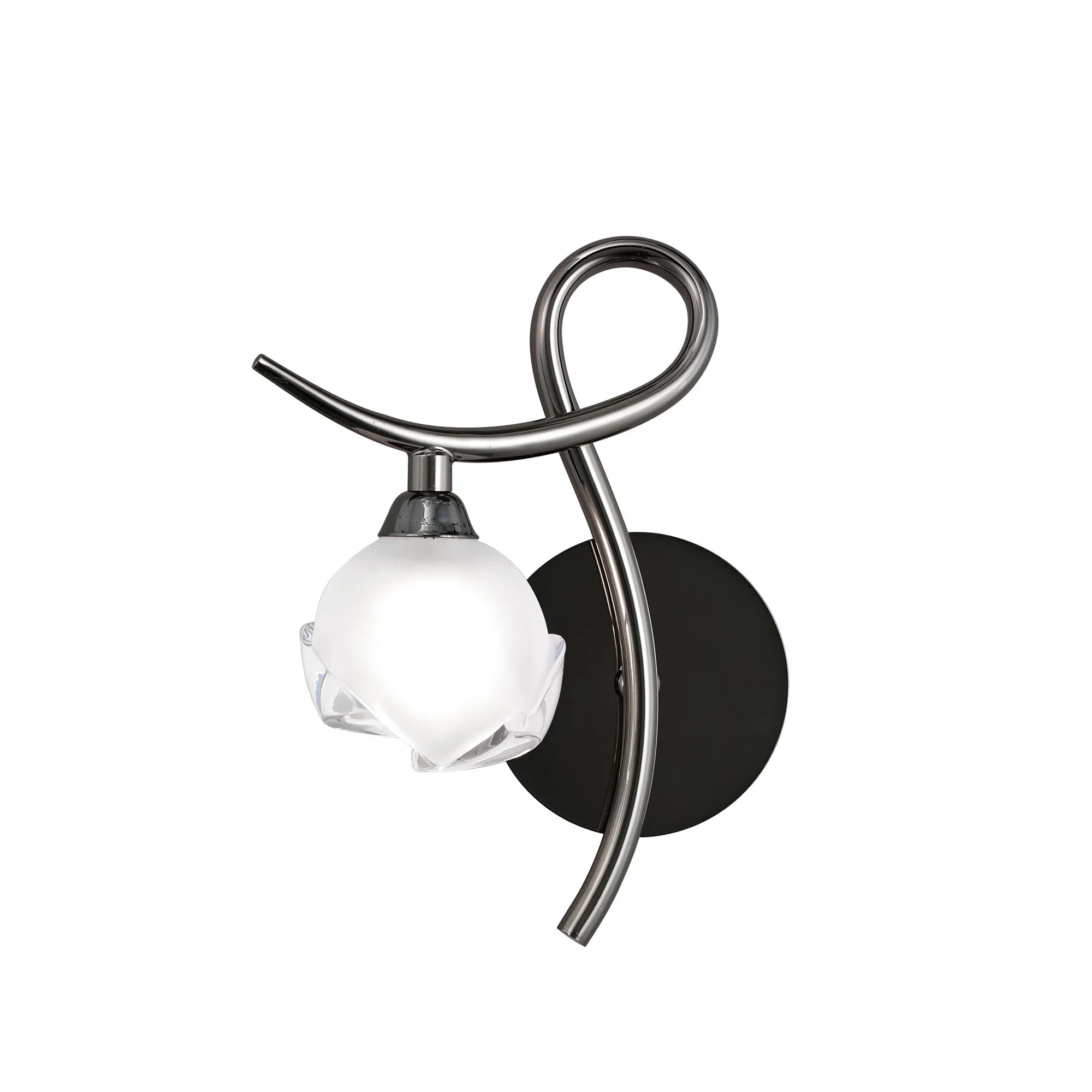 Fragma Black Chrome Wall Lights Mantra Armed Wall Lights Fragma Black Chrome Wall Lights Mantra Armed Wall Lights